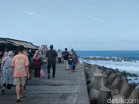 Pantai Glagah, Temon, Kulon Progo, Rabu (2/4/2025).