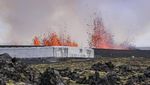 Potret Letusan Gunung Berapi di Islandia