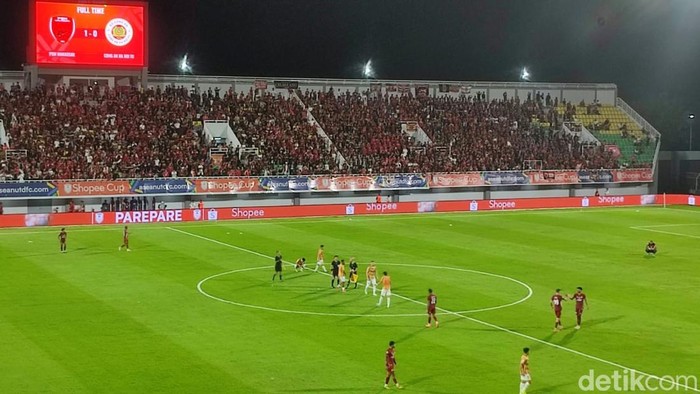 PSM Makassar menang 1-0 atas CAHN FC dalam leg 1 semifinal ASEAN Club Championship 2024/2025 di Stadion Gelora BJ Habibie.