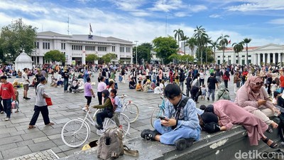 Ramainya Kota Tua Jakarta Saat Libur Idul Fitri