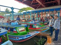 Arus Balik di Dermaga 16 Ilir Palembang Mulai Ramai Dipadati Pemudik