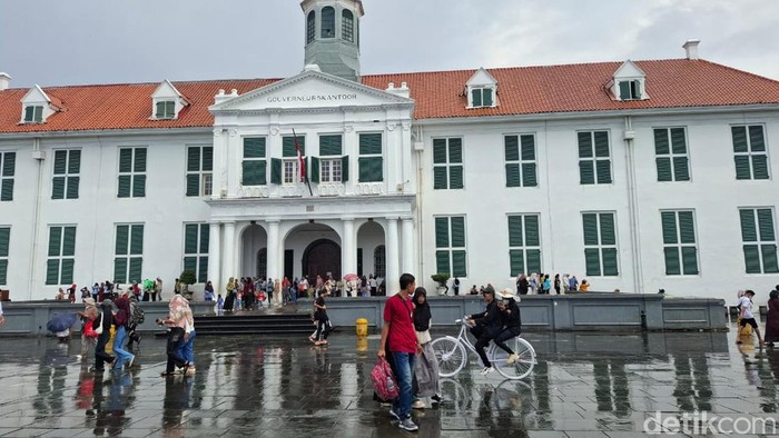 Suasana kawasan Kota Tua saat libur Lebaran. (Brigitta/detikcom)