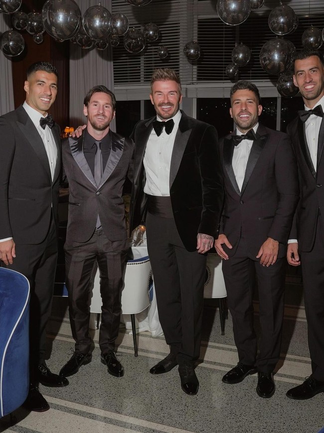 Pesta tersebut tampaknya ditujukan untuk mengundang teman dan rekan bisnis David di Amerika. Tak heran jika Lionel Messi juga hadir bersama rekan-rekannya dalam tim Inter Miami. Foto: Instagram