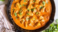 Butter Chicken dari India yang terkenal lezat dan creamy, berhasil menempati posisi nomor tiga. Foto: Ilustrasi iStock/Site