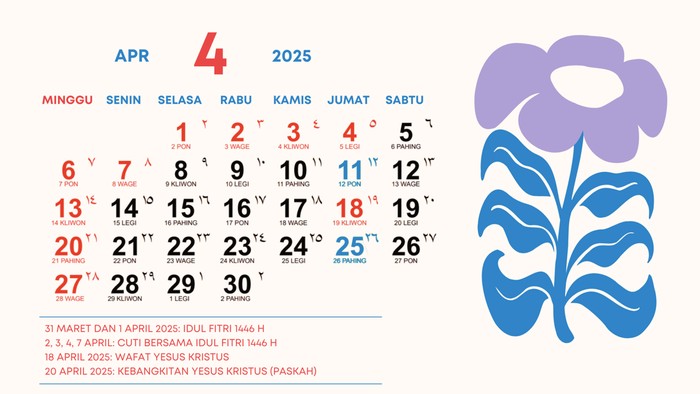 Kalender april