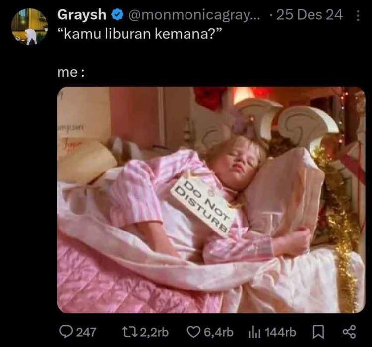 Meme introvert Lebaran