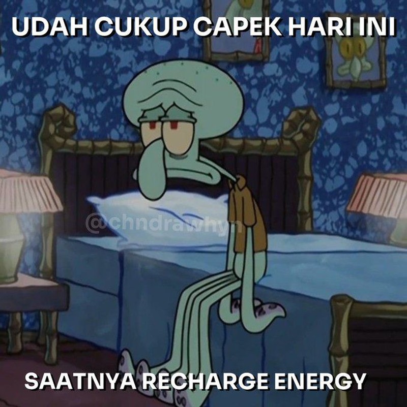 Meme introvert Lebaran