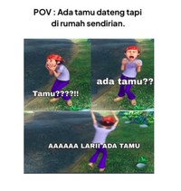 Meme introvert Lebaran