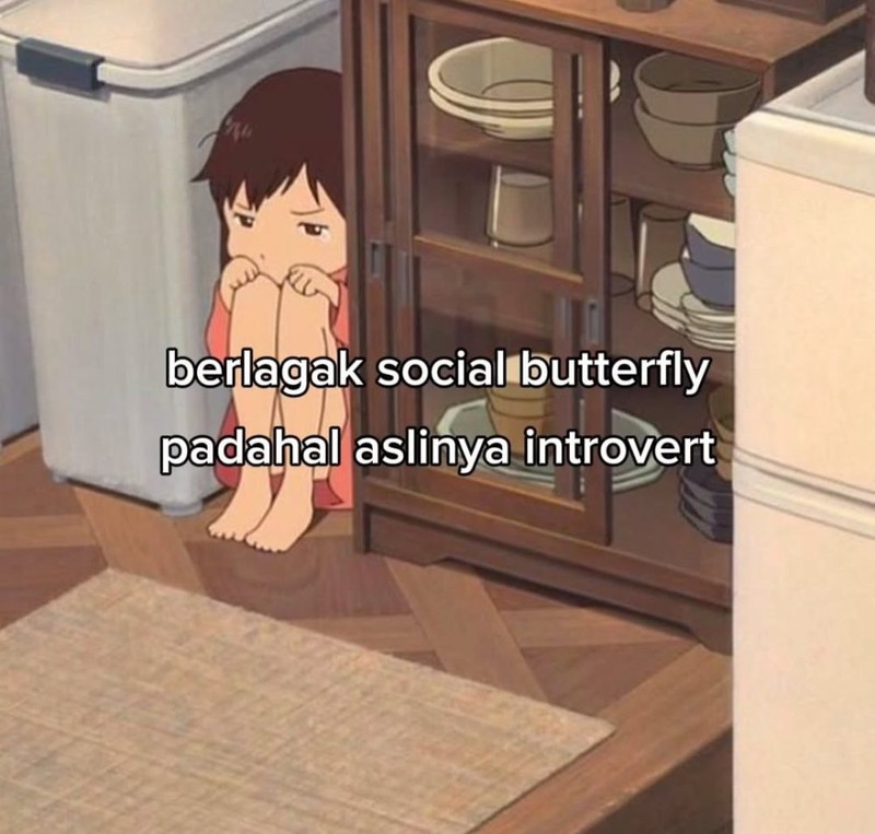 Meme introvert Lebaran
