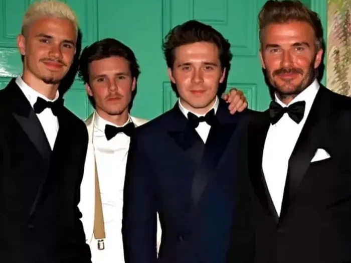 David Beckham dengan Romeo, Cruz dan Brooklyn