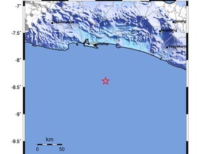Getaran Gempa M 5 Cilacap Dirasakan di Bantul hingga Pacitan