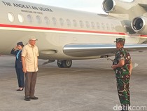 Menhan Sjafrie Mendarat di Bali, Terbang Naik Dassault Falcon 8X