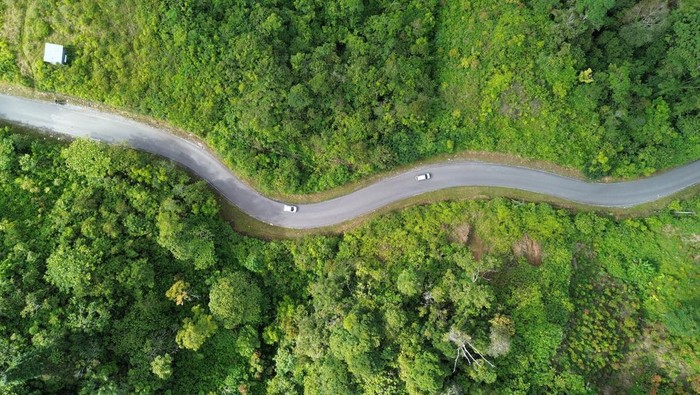 Penerapan satu arah di jalan Padang - Bukittinggi Kendaraan melintas di jalur alternatif Padang - Bukittinggi di Malalak, Agam, Sumatera Barat, Jumat (4/4/2025). Polda Sumbar kembali memberlakukan sistem One Way (satu arah) untuk arus balik yang di mulai 4-6 April 2025 pukul 12.00 - 17.00 WIB dimana kendaraan dari Padang ke Bukittinggi melalui jalan utama via Padang Panjang sementara sebaliknya menggunakan jalur alternatif di Malalak dalam rangka mengantisipasi kemacetan selama arus balik. ANTARA FOTO/Iggoy el Fitra/agr