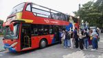 Serunya Keliling Jakarta Naik Bus Tingkat Tanpa Atap Saat Libur Lebaran