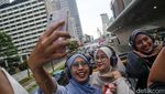 Serunya Keliling Jakarta Naik Bus Tingkat Tanpa Atap Saat Libur Lebaran