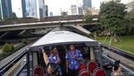 Serunya Keliling Jakarta Naik Bus Tingkat Tanpa Atap Saat Libur Lebaran