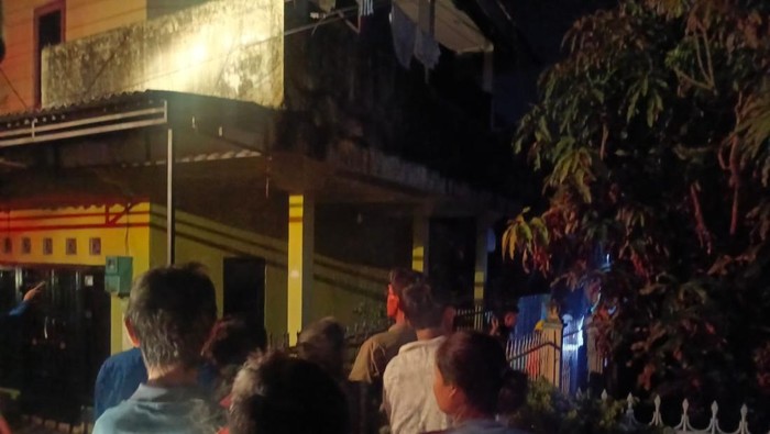 Suasana ruang gedung PKMB Anggrek setelah terjadi kebakaran