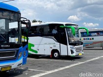 Arus Balik di Terminal Cicaheum Bandung Masih Sepi