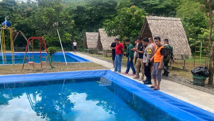 TKP balita tewas tenggelam di Bantul, Jumat (4/4/2025).