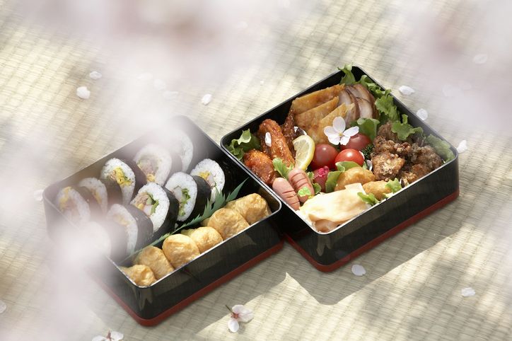 Ilustrasi bento Jepang