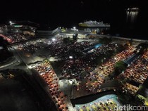 Puncak Arus Balik Pelabuhan Bakauheni Padat, Antrean Mengular hingga 3 Km