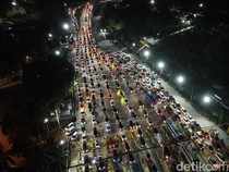 Video dari Udara: Puncak Arus Balik Malam Ini di Pelabuhan Bakauheni