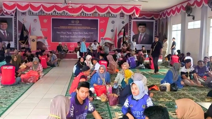 Lapas Nunukan ramai dikunjungi selama Lebaran.