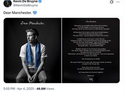 Kevin De Bruyne Tinggalkan City, Netizen Terharu