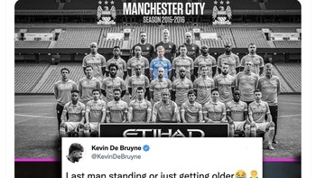 De Bruyne menjadi pemain terakhir Manchester City dari generasi 2015/16. Foto: X.com
