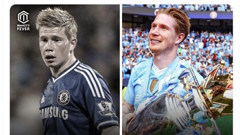 De Bruyne meninggalkan Chelsea ke City dan meraih segalanya. Foto: X.com