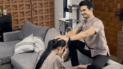 Tingkah Lucu Suami Artis Ketika Istri Sebagai Ras Terkuat di Bumi Minta Maaf