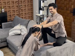Tingkah Lucu Suami Artis Ketika Istri Sebagai Ras Terkuat di Bumi Minta Maaf