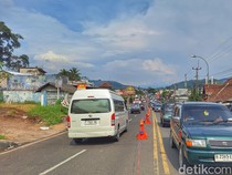 Polisi Terapkan Contra Flow di Jalur Nagreg Arah Bandung