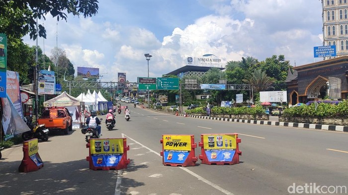 Situasi terkini Puncak, Bogor, Sabtu (5/4/2025).