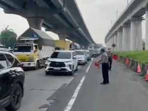 Arus Balik ke Jakarta Mulai Padat, Polisi Imbau Warga Gunakan Tol Cibitung