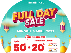 Setop Mager! Serbu Transmart Full Day Sale, Diskon Melimpah 50% + 20%