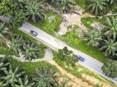 Foto Udara Arus Balik Jalur Alternatif Jambi-Sumbar