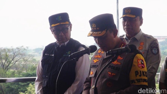 Kapolri Jenderal Listyo Sigit Prabowo saat memantu arus balik
