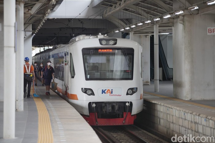 Kereta jalur Bandara Soetta. (Mulia/detikcom)