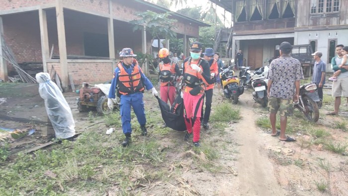 M Daffa Alfariski (6) bocah laki-laki yang tenggelam di Sungai Ogan ditemukan tewas.