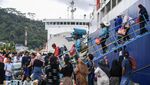 Potret Arus Balik Lebaran di Pelabuhan Samarinda