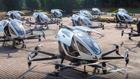 Menurut penelusuran detikOto dari laman resmi perusahaan, EHang EH-216S dibanderol US$ 410 ribu atau nyaris Rp 7 miliar untuk pembelian retail. Harga tersebut merupakan nominal yang diumumkan setelah peluncuran tahun lalu.  Foto: Doc. EHang.