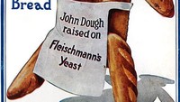 Sebuah toko roti di Inggris menggunakan poster iklan unik pada tahun 1915. Ternyata ada pesan untuk menggambarkan roti dengan cara yang menyenangkan pada Perang Dunia pertama. Foto: Delish
