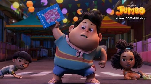 Cuplikan adegan dalam film animasi Jumbo.