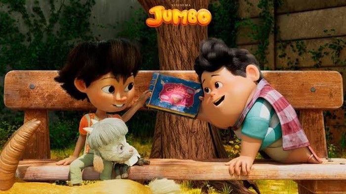 Cuplikan adegan dalam film animasi Jumbo.