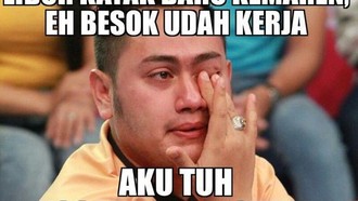 Meme Balik Kerja Abis Lebaran, Bikin Ketawa Tapi Ngena Banget