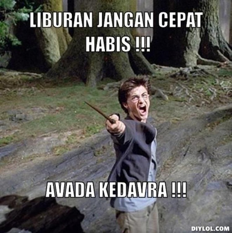 Meme Lucu Libur Telah Usai, Besok Kembali Bekerja