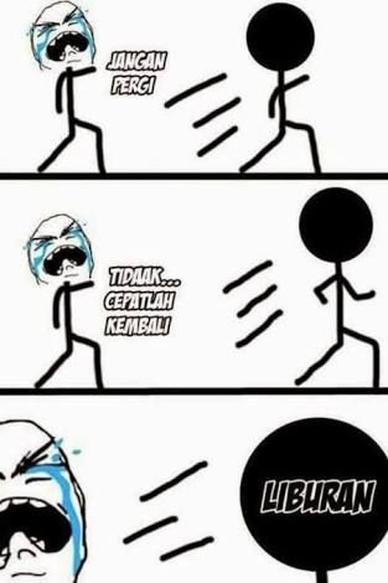 Meme Lucu Libur Telah Usai, Besok Kembali Bekerja