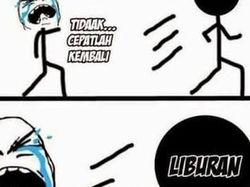Meme Lucu Libur Telah Usai, Besok Kembali Bekerja