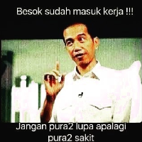 Meme Lucu Libur Telah Usai, Besok Kembali Bekerja